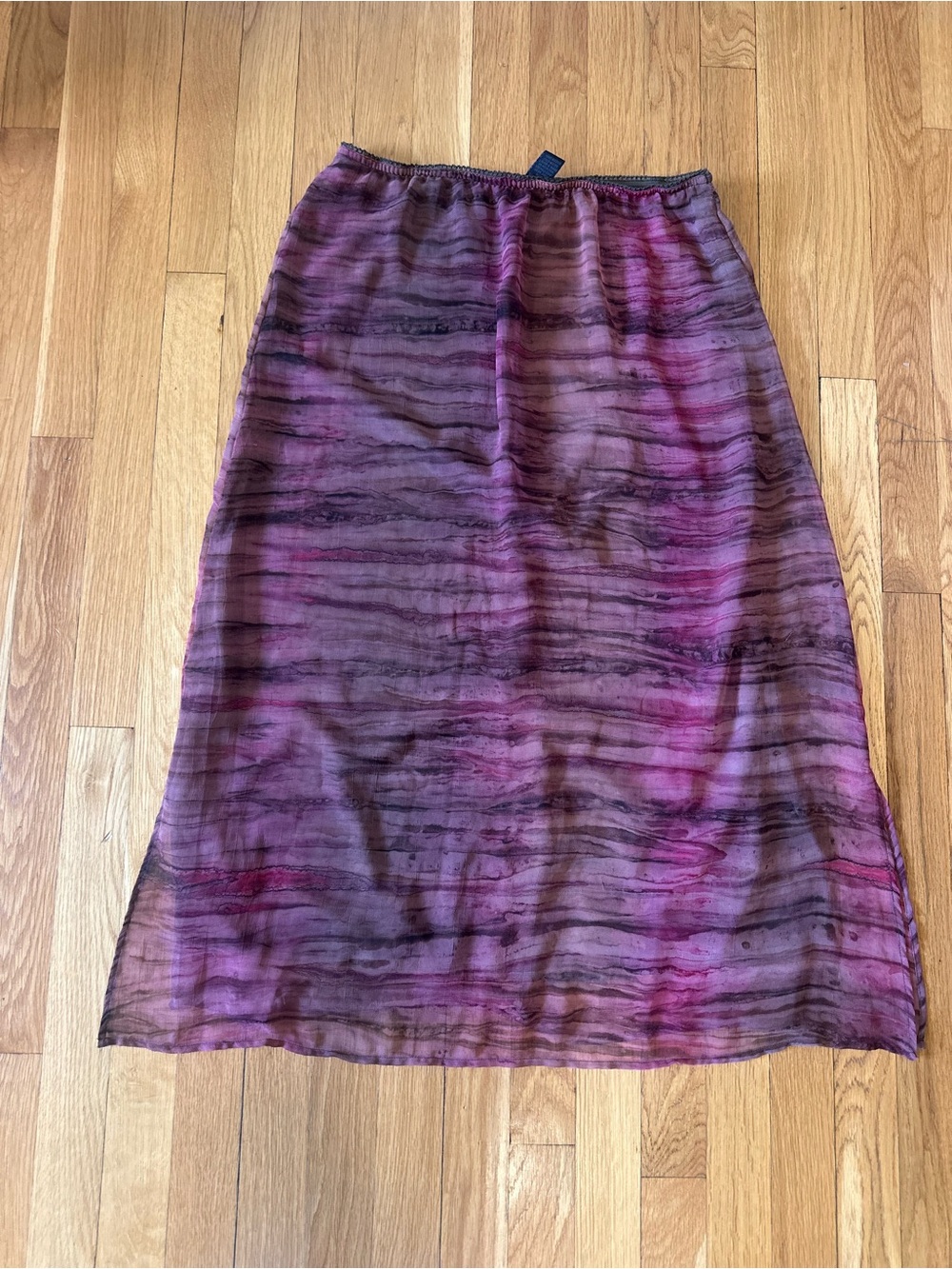 Vintage Jazzie Purple Brown Midi Skirt Large